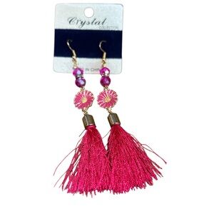 Floral Tassel Earrings